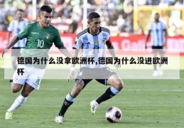 德国为什么没拿欧洲杯,德国为什么没进欧洲杯