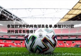 参加欧洲杯的所有球员名单,参加2020欧洲杯国家有哪些?