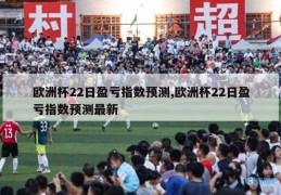 欧洲杯22日盈亏指数预测,欧洲杯22日盈亏指数预测最新