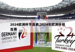 2024欧洲杯节目表,2024年欧洲杯预选赛