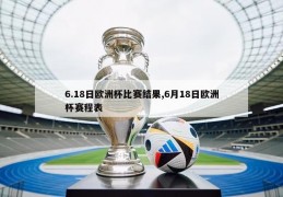 6.18日欧洲杯比赛结果,6月18日欧洲杯赛程表